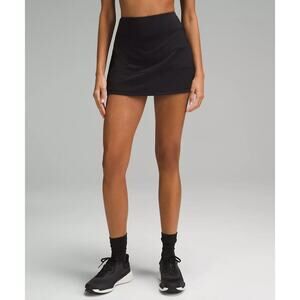 Lululemon Pace Rival Mid-Rise Skirt Long Black Size 6 NWT~ NEW!!